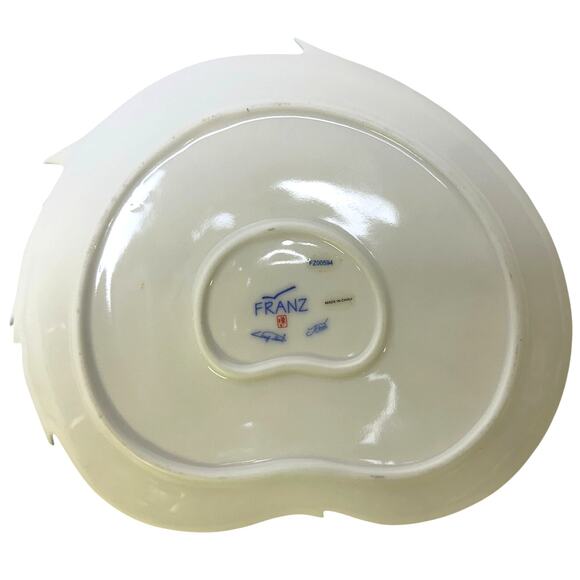 Franz Porcelain Ladybug Design Sculptured Porcelain FZ00594 Dessert Plate Tray - Picture 12 of 12